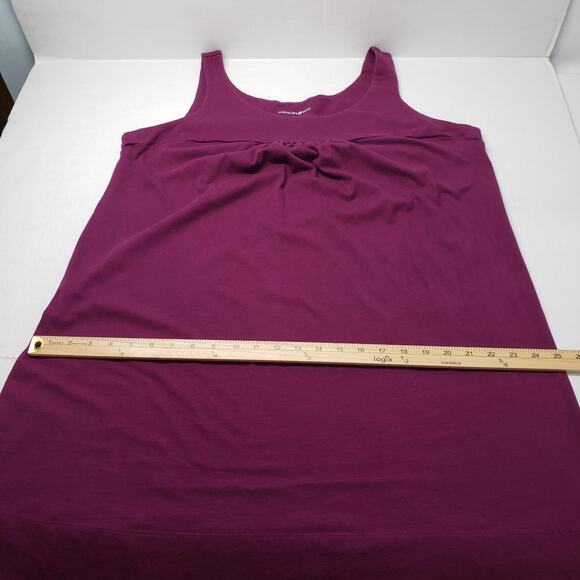Vintage Fashion Bug Tank Dress Womens 1X Purple Sleeveless Summer Casual Cotton - Picture 6 of 16